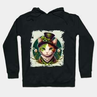 Beautiful Cat Lady St. Patrick's Day Hoodie